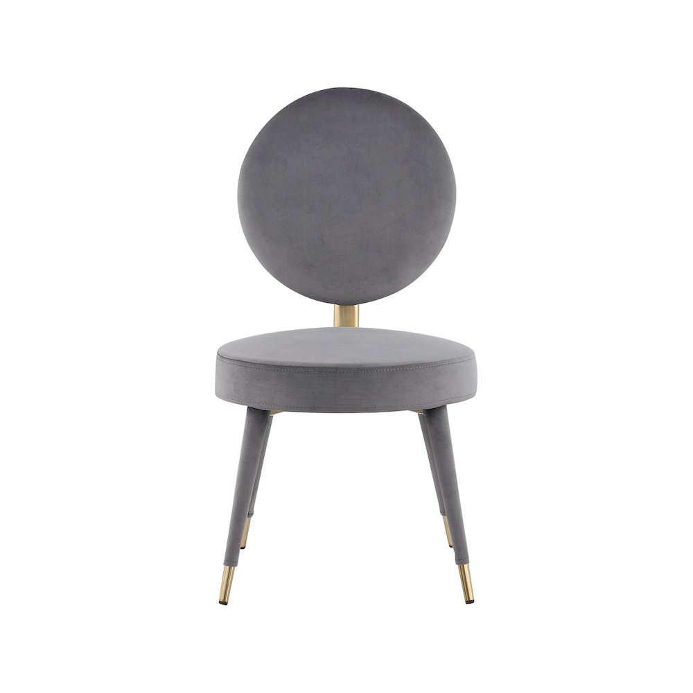 Brandy Grey Velvet Dining Chair, Set of 2