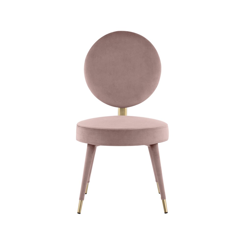 Brandy Pink Velvet Dining Chair, Set of 2