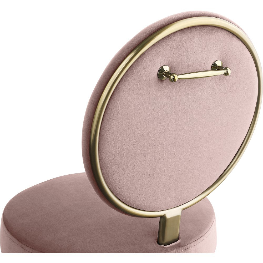Brandy Pink Velvet Dining Chair, Set of 2