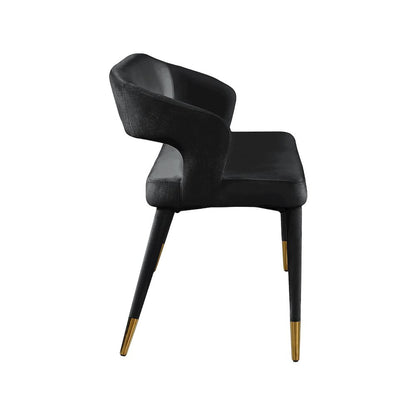 Destiny Black Velvet Bench