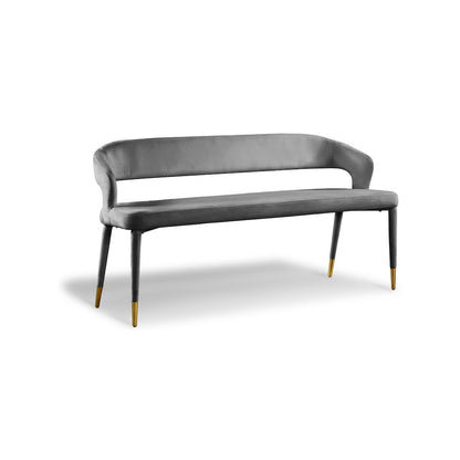 Destiny Grey Velvet Bench