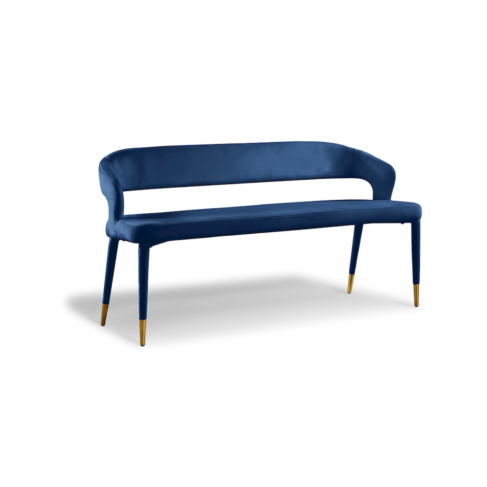 Destiny Navy Velvet Bench