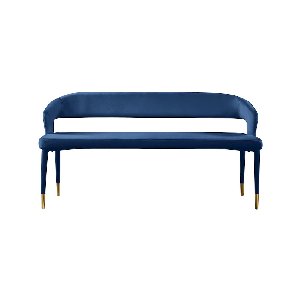 Destiny Navy Velvet Bench