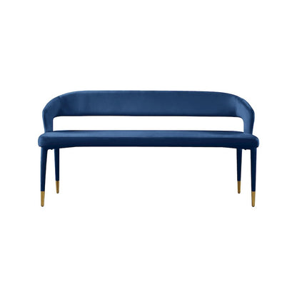 Destiny Navy Velvet Bench