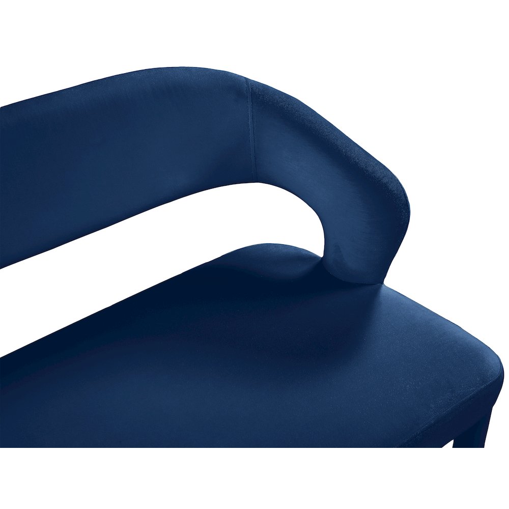 Destiny Navy Velvet Bench