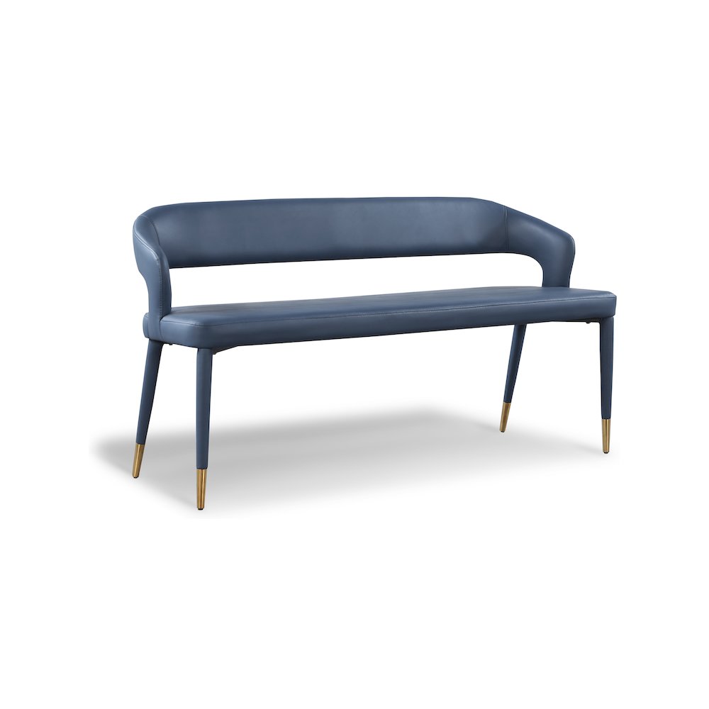 Destiny Navy Vegan Leather Bench