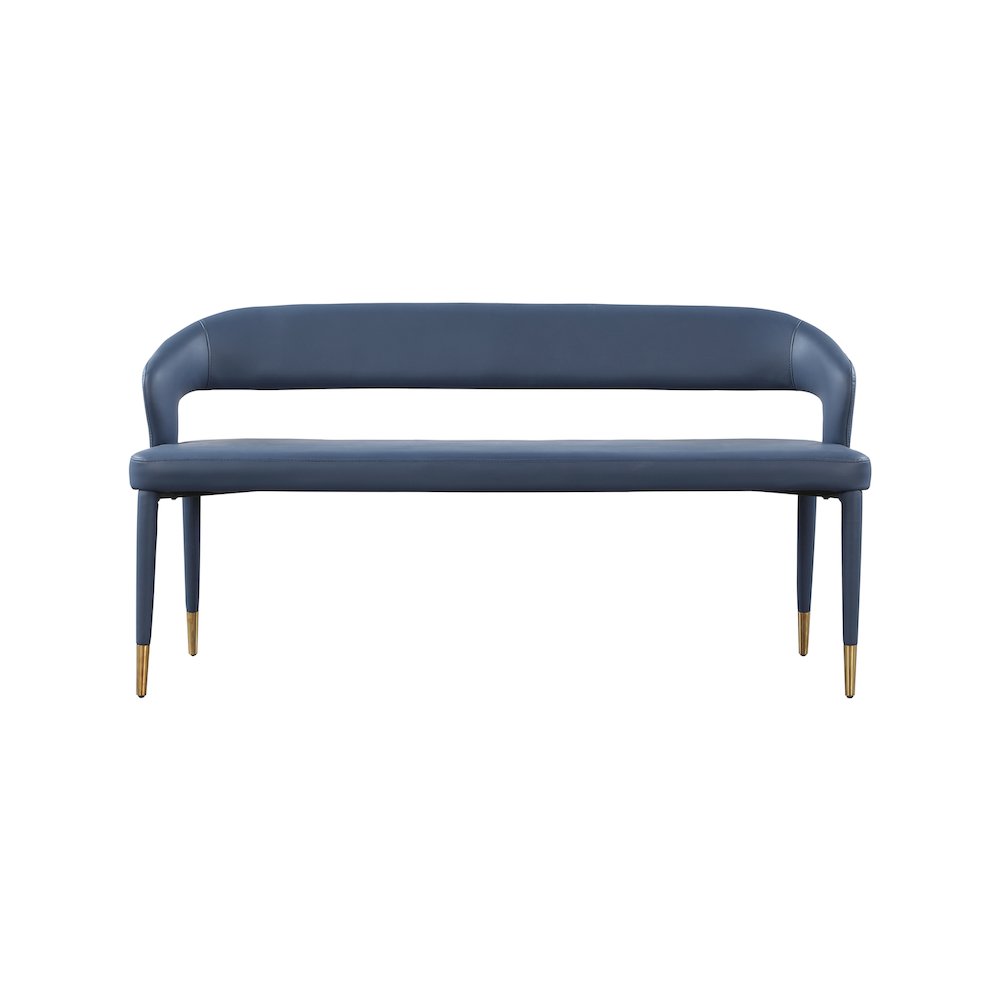 Destiny Navy Vegan Leather Bench
