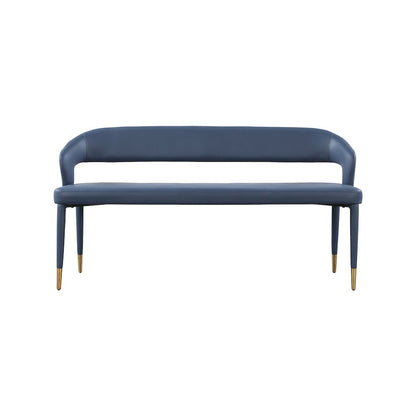 Destiny Navy Vegan Leather Bench