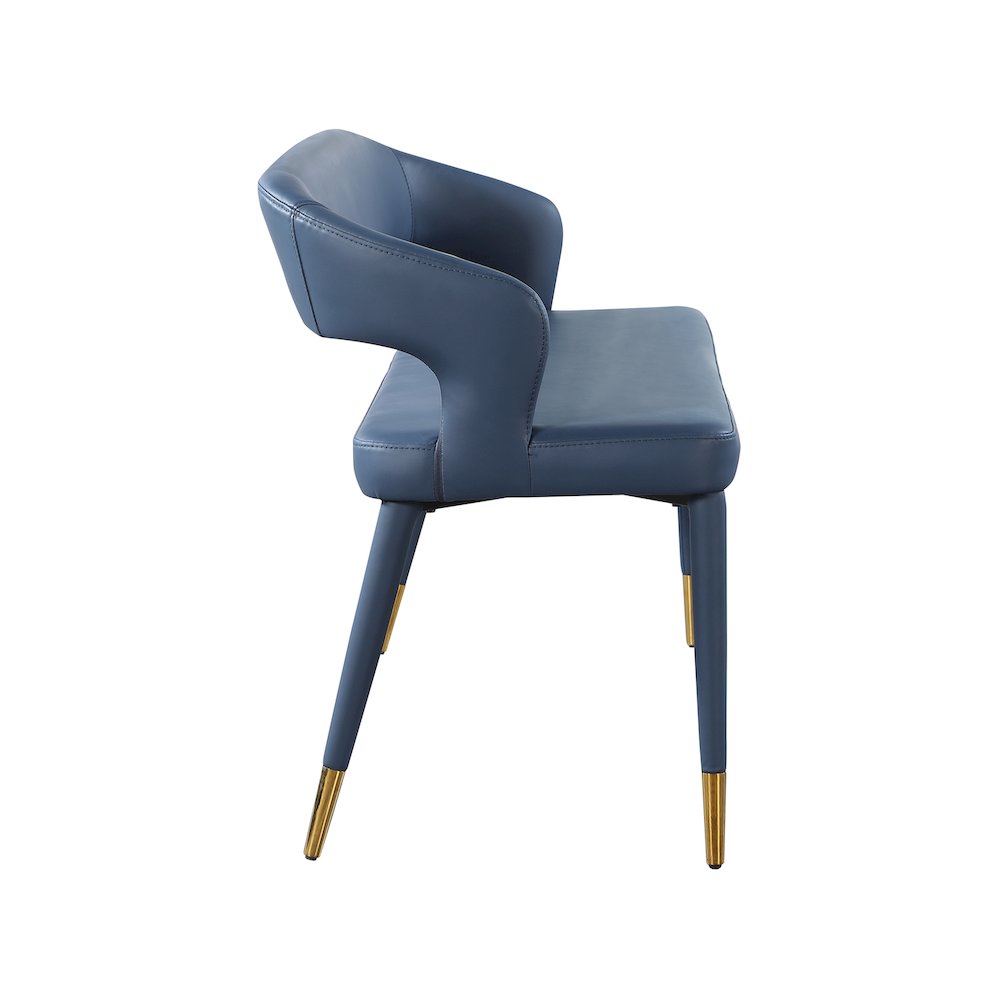 Destiny Navy Vegan Leather Bench