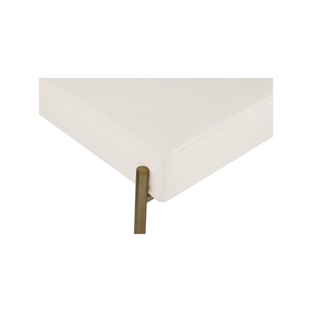 Carly Cream Vegan Leather Seat / Boucle Fabric Back Counter Stool
