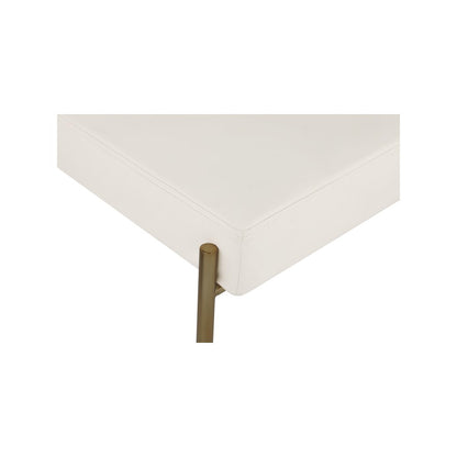 Carly Cream Vegan Leather Seat / Boucle Fabric Back Counter Stool