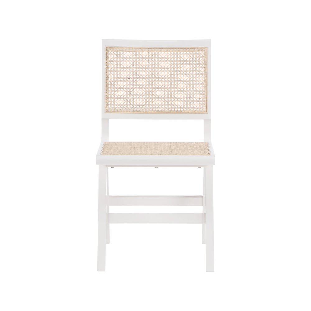 Preston White Wood Dining Side Chair, Set of 2