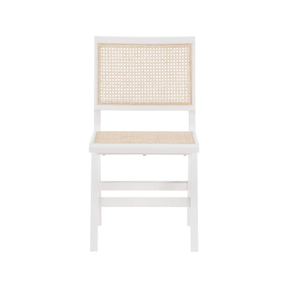 Preston White Wood Dining Side Chair, Set of 2