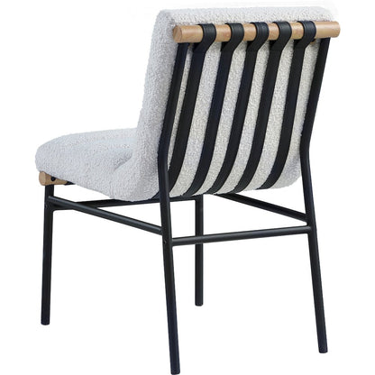 Burke Cream Boucle Fabric Dining Chair, Set of 2