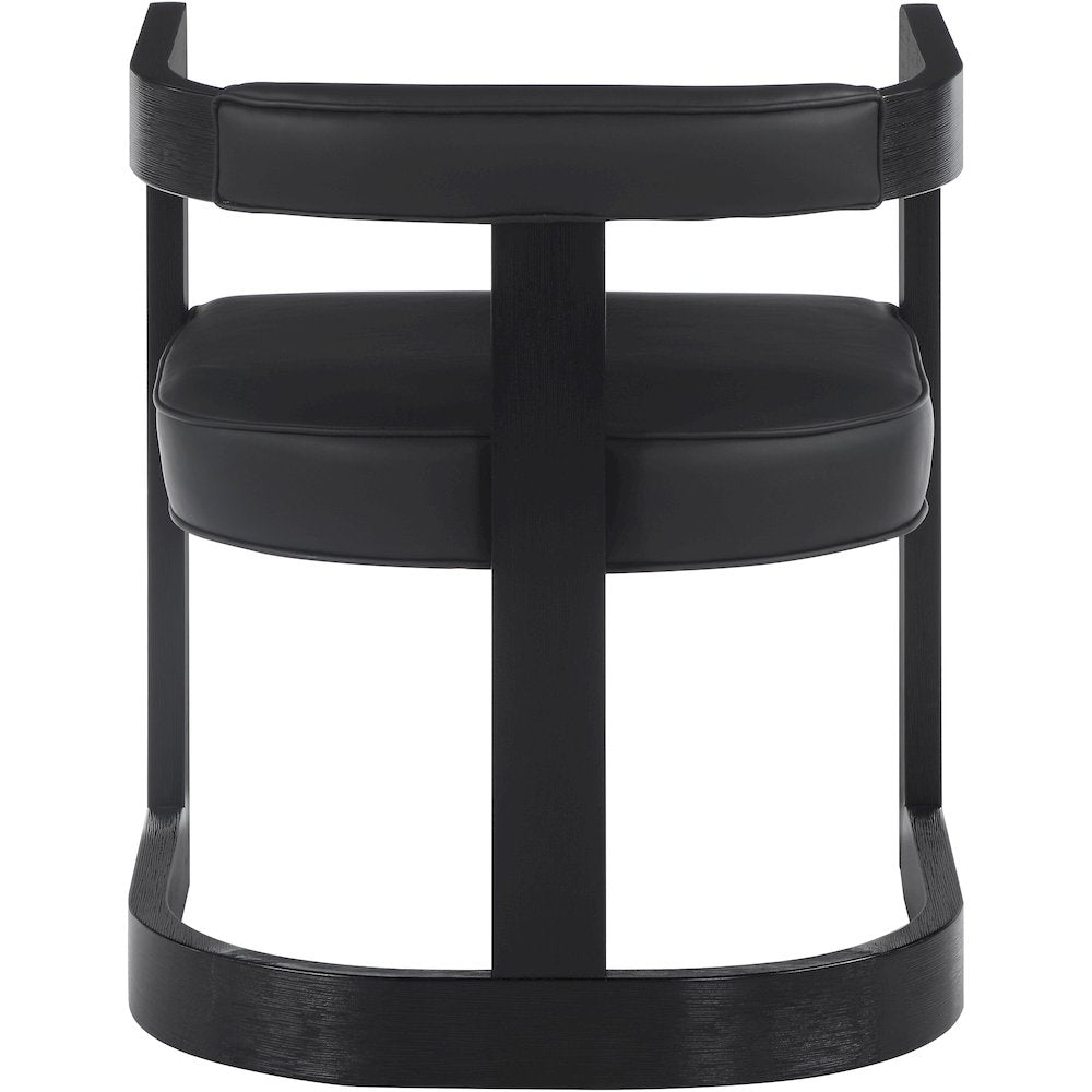 Manchester Black Vegan Leather Dining Chair