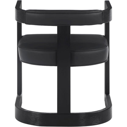 Manchester Black Vegan Leather Dining Chair