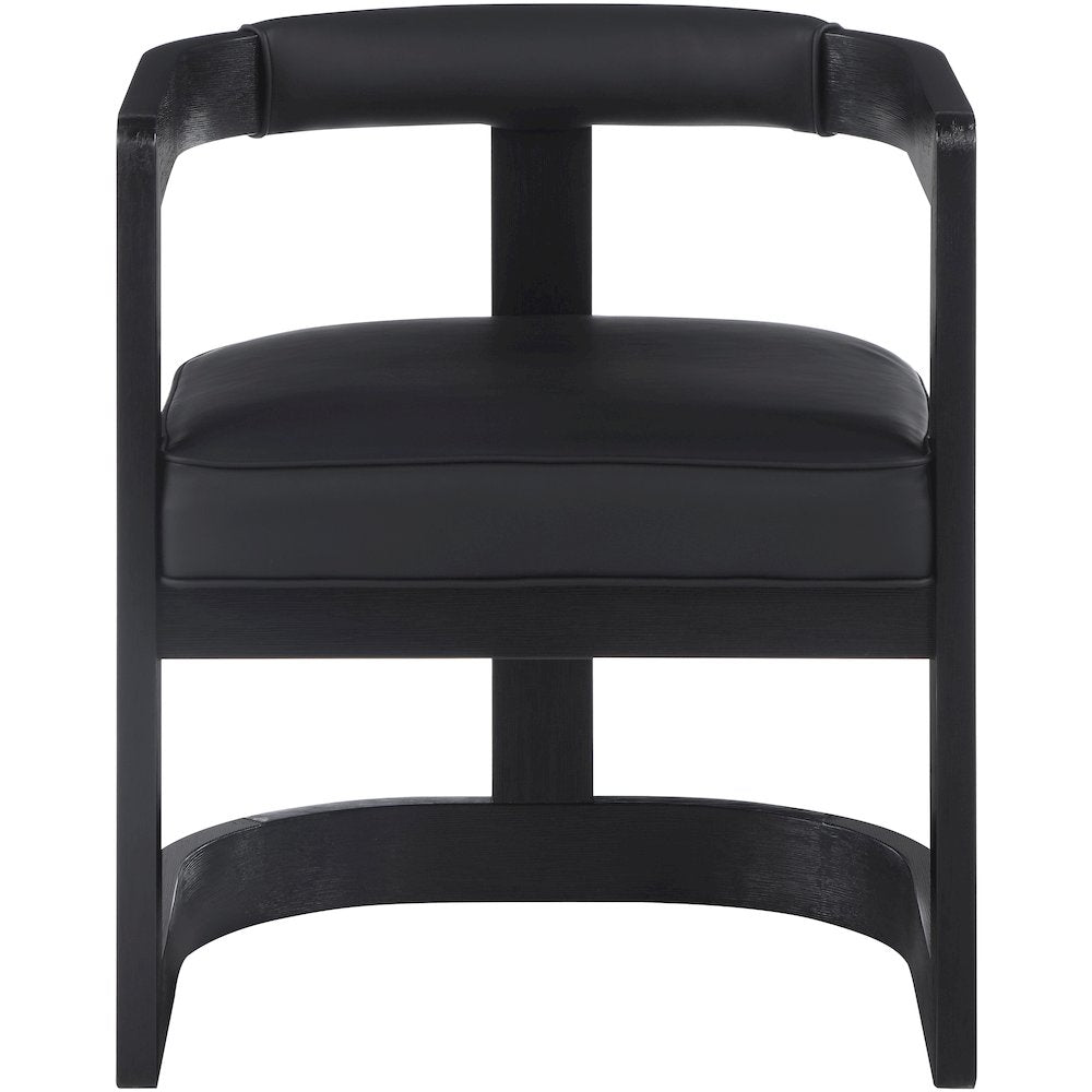 Manchester Black Vegan Leather Dining Chair
