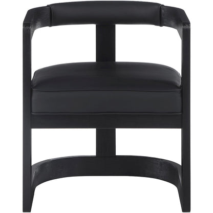 Manchester Black Vegan Leather Dining Chair