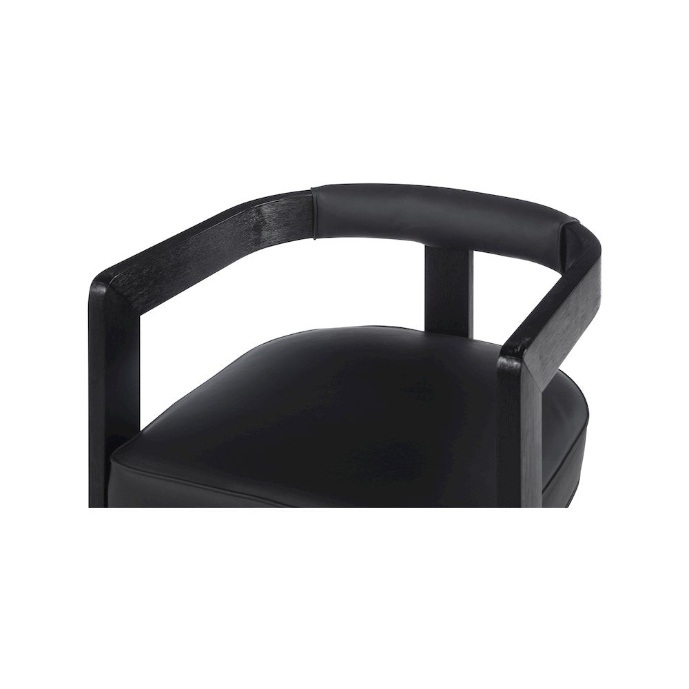 Manchester Black Vegan Leather Dining Chair