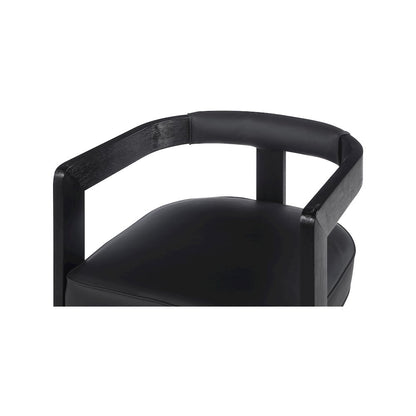 Manchester Black Vegan Leather Dining Chair