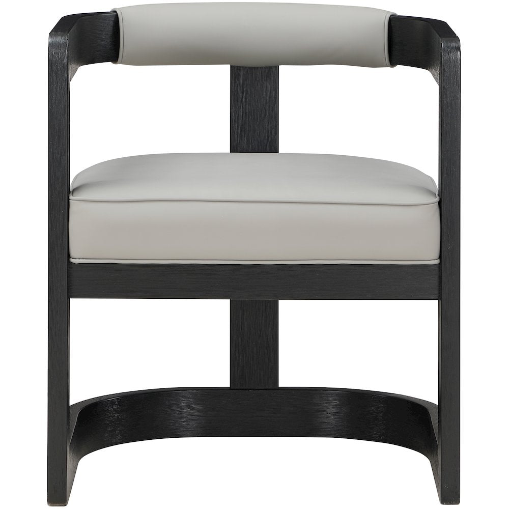 Manchester Grey Vegan Leather Dining Chair