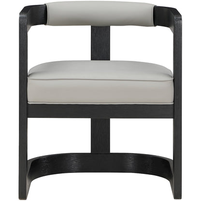 Manchester Grey Vegan Leather Dining Chair