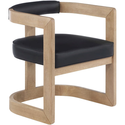 Manchester Black Vegan Leather Dining Chair