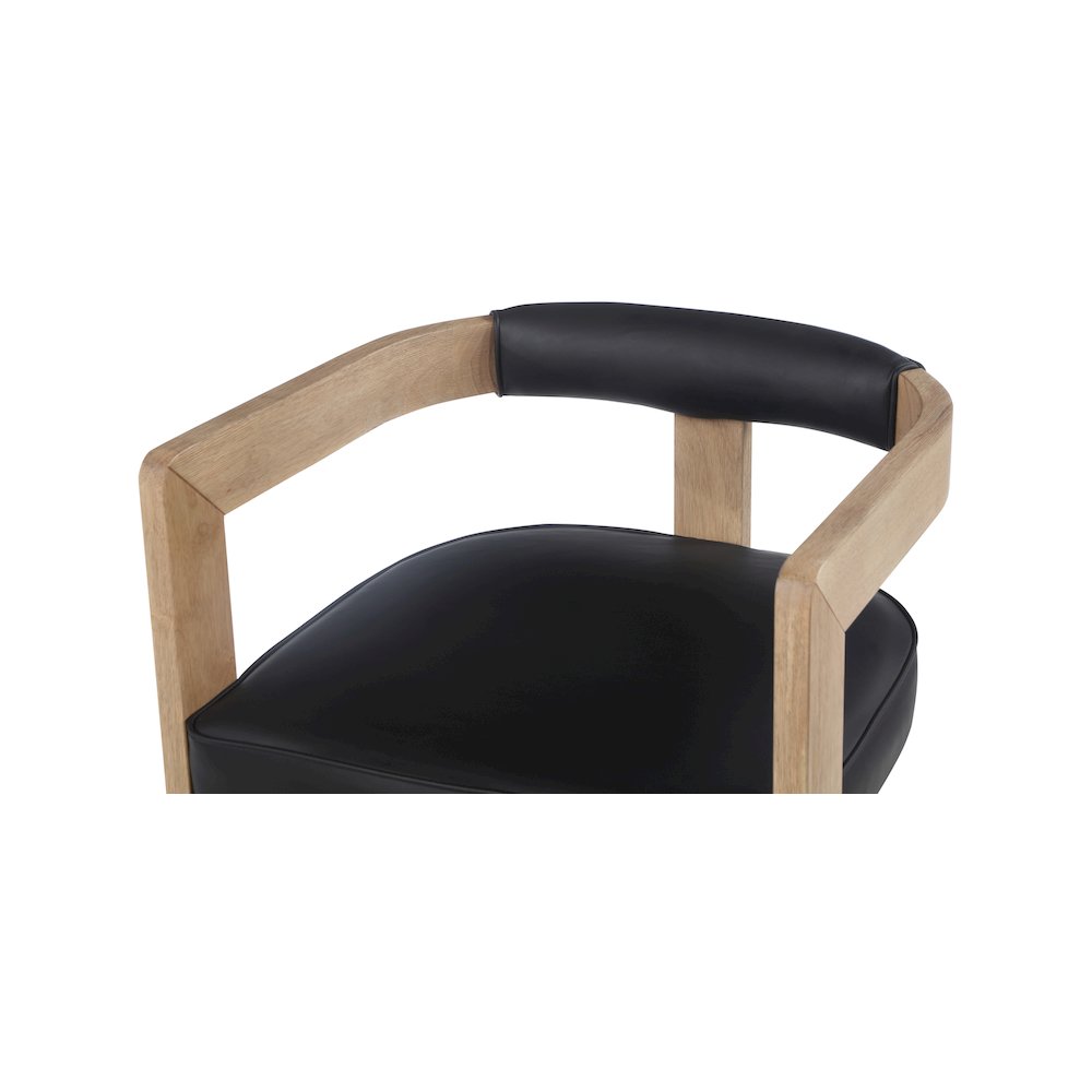 Manchester Black Vegan Leather Dining Chair