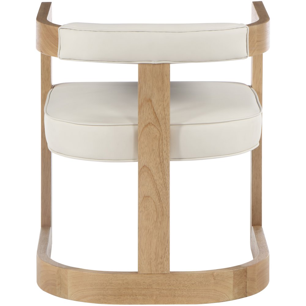 Manchester Cream Vegan Leather Dining Chair