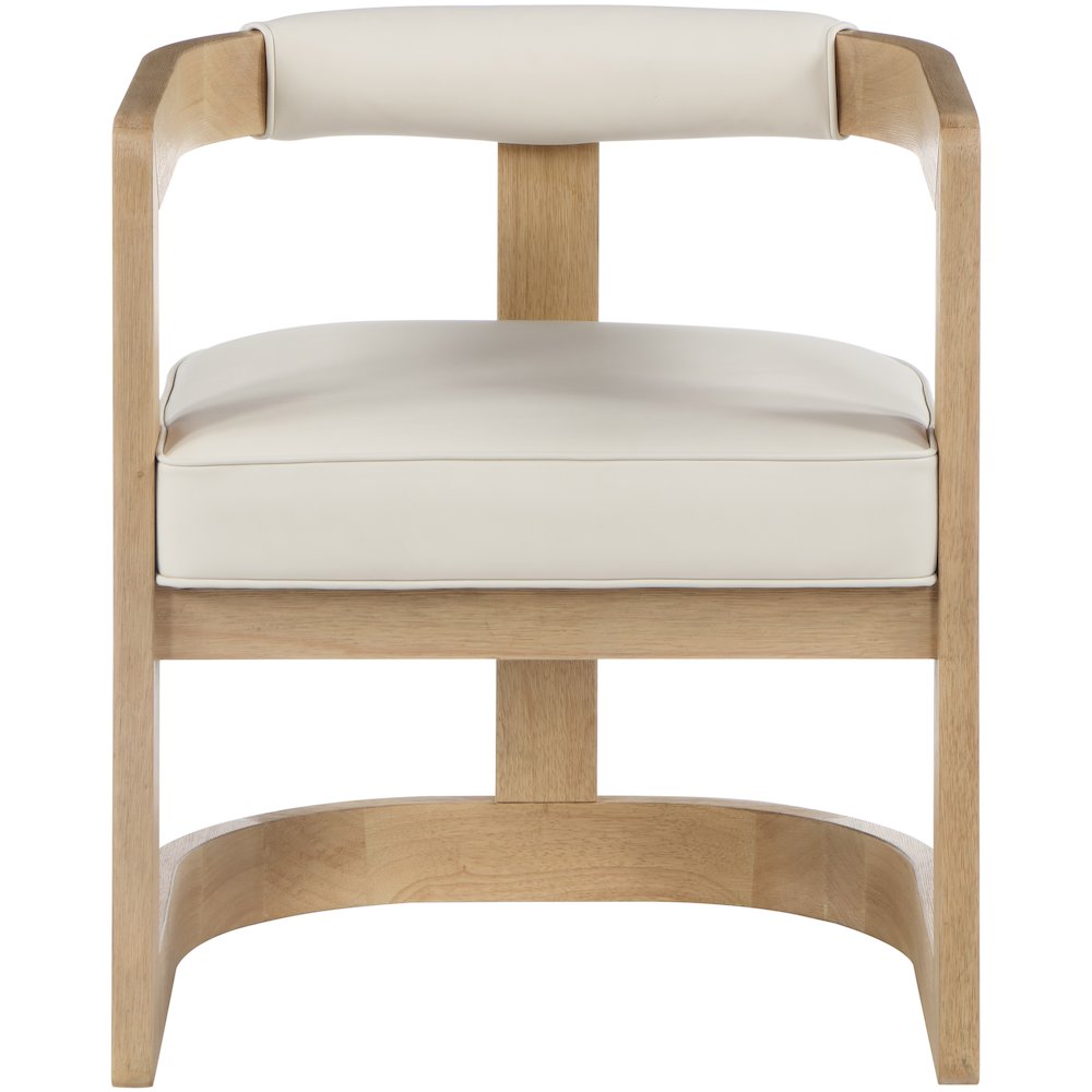 Manchester Cream Vegan Leather Dining Chair