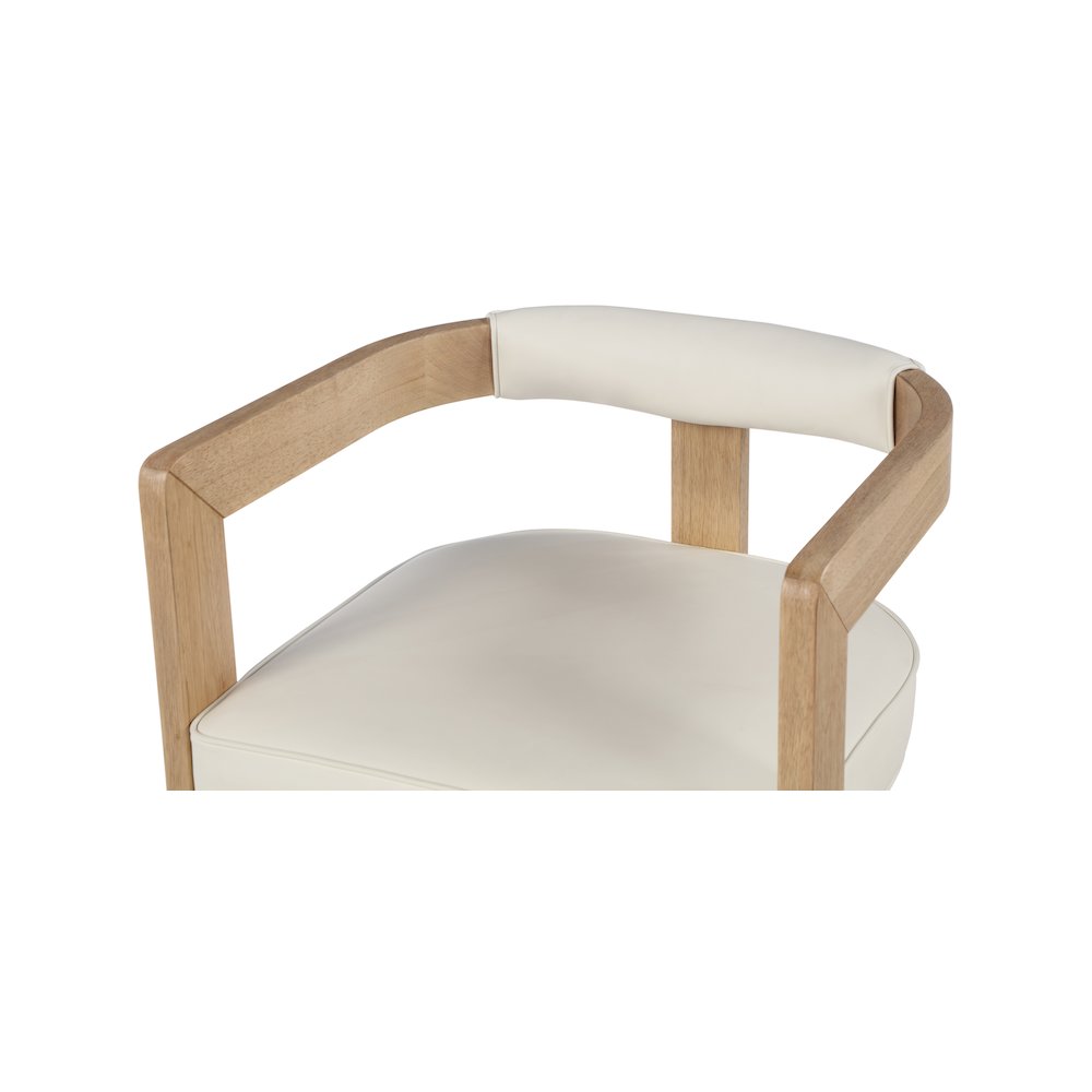 Manchester Cream Vegan Leather Dining Chair