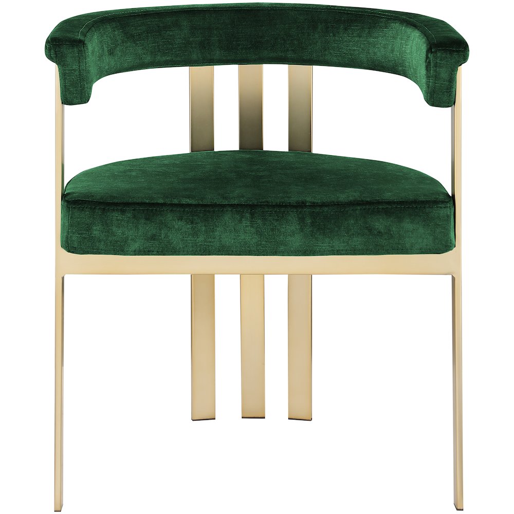 Marcello Green Velvet Dining Chair, Set of 2