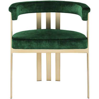 Marcello Green Velvet Dining Chair, Set of 2
