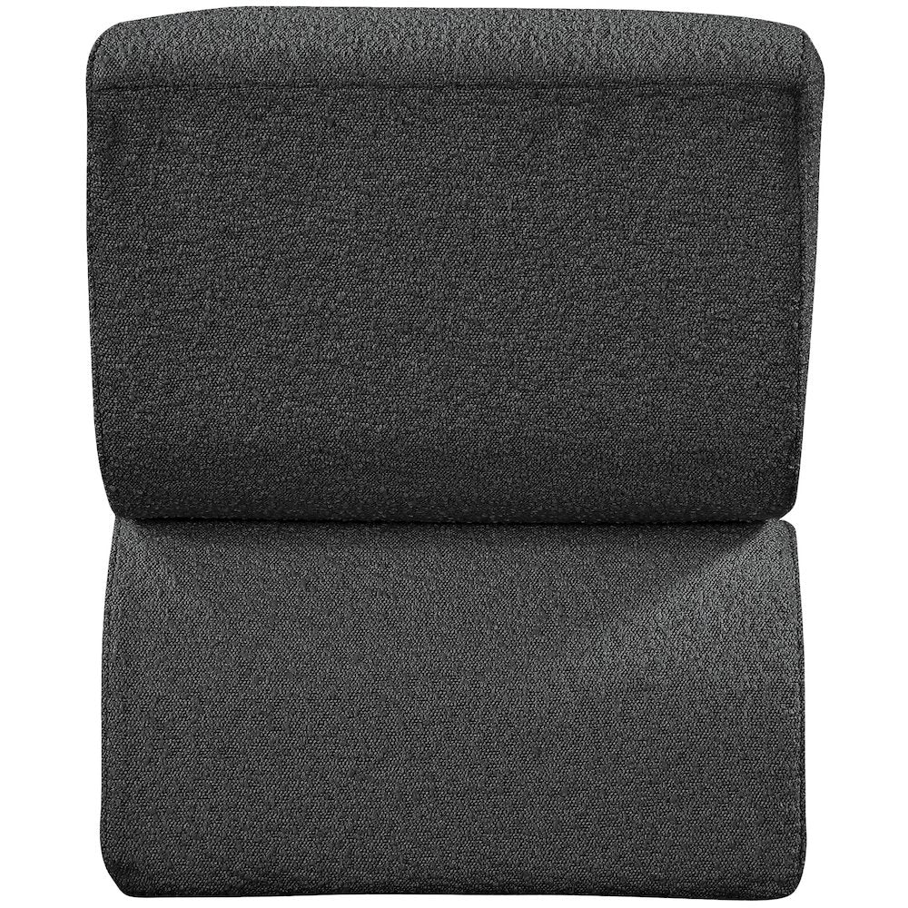 Desiree Black Boucle Fabric Accent Chair