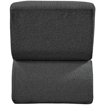 Desiree Black Boucle Fabric Accent Chair