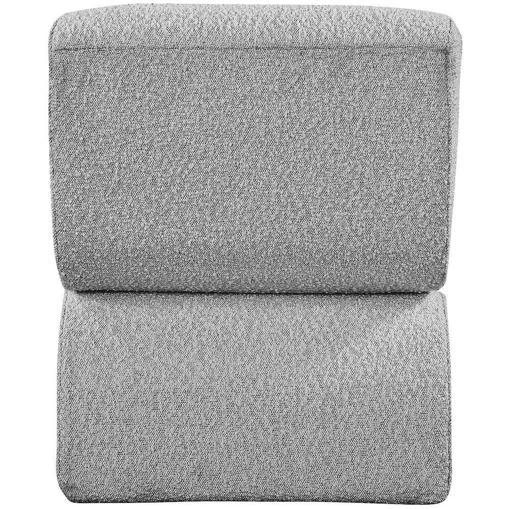 Desiree Grey Boucle Fabric Accent Chair