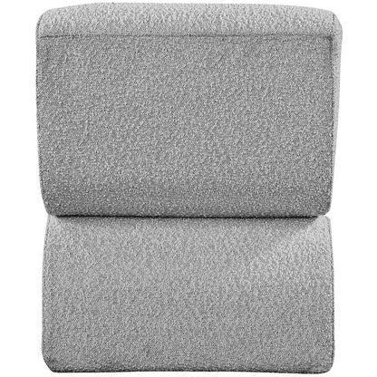 Desiree Grey Boucle Fabric Accent Chair