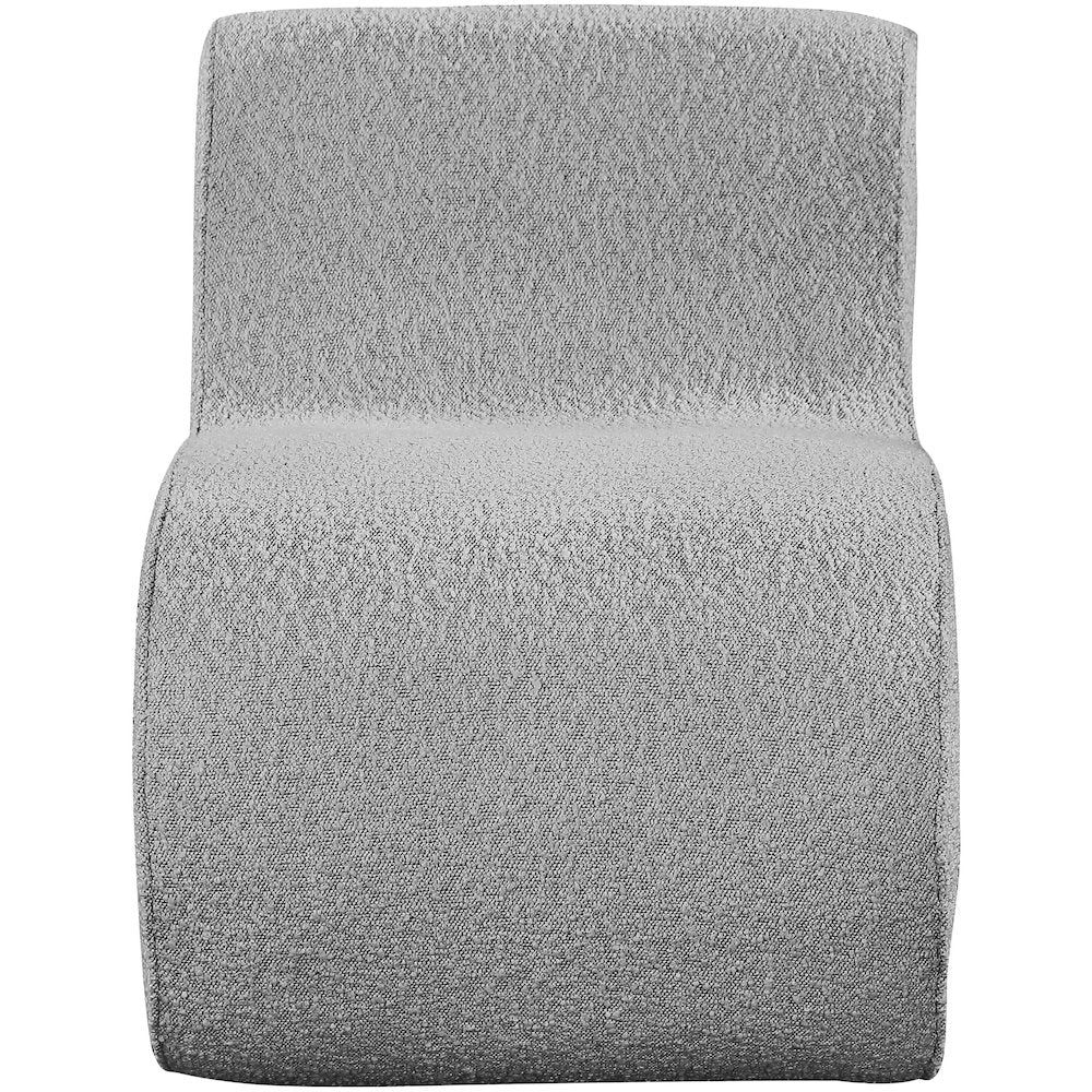 Desiree Grey Boucle Fabric Accent Chair