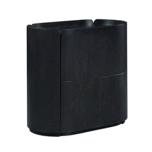 Contemporary Nightstand in Black Finish with Modern Design