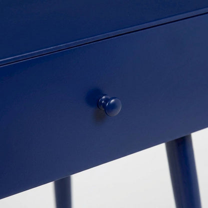 Navy Night Stand with Contemporary Style and Modern Finish