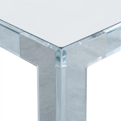 Contemporary Chrome Coffee Table with Sleek Finish and Modern Style