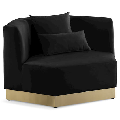 Marquis Black Velvet Chair