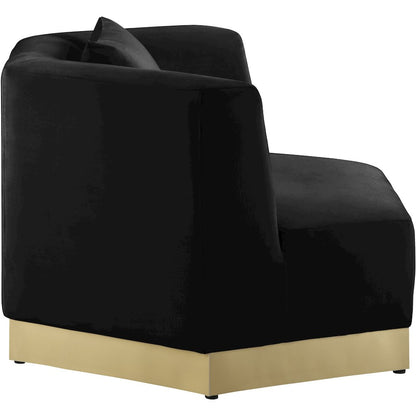 Marquis Black Velvet Chair