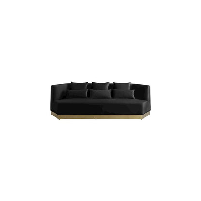 Marquis Black Velvet Sofa