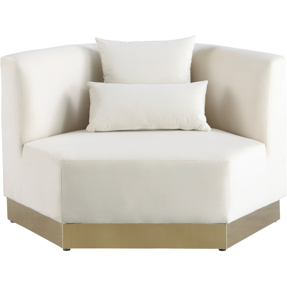 Marquis Cream Velvet Chair