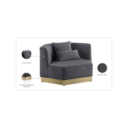 Marquis Grey Velvet Chair