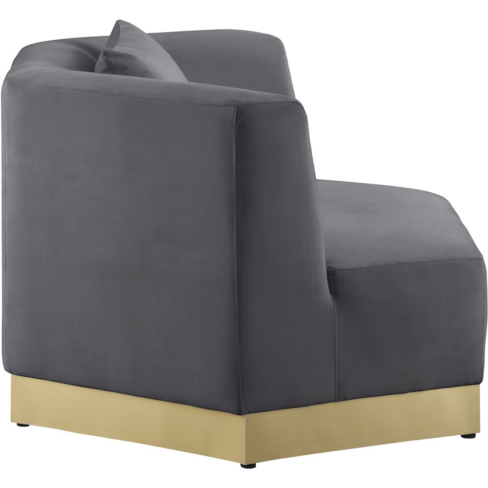 Marquis Grey Velvet Chair