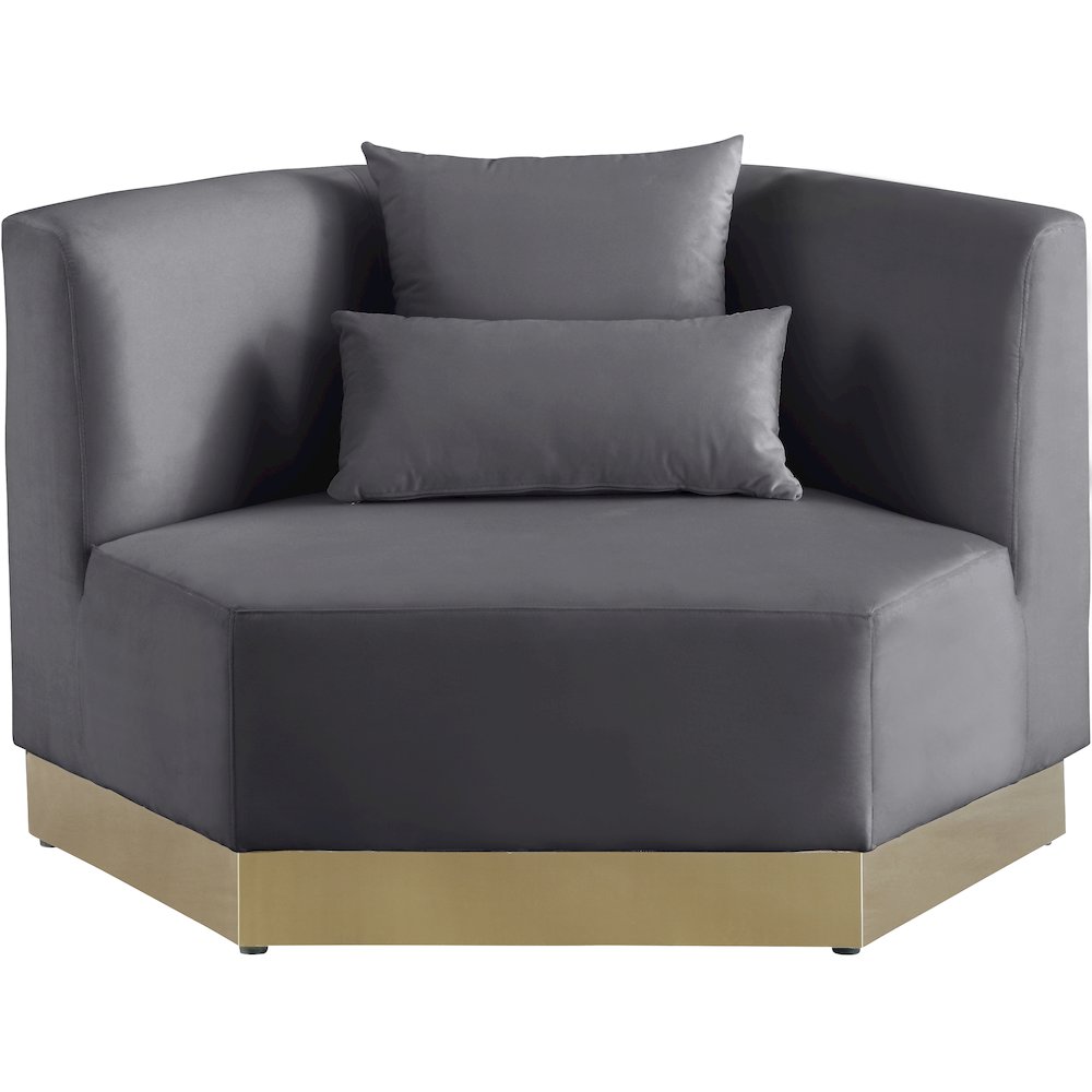 Marquis Grey Velvet Chair