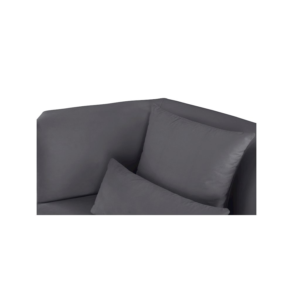 Marquis Grey Velvet Chair