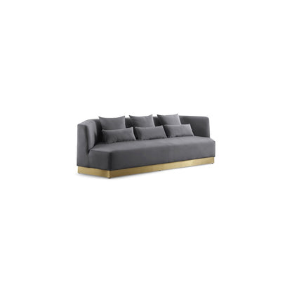 Marquis Grey Velvet Sofa